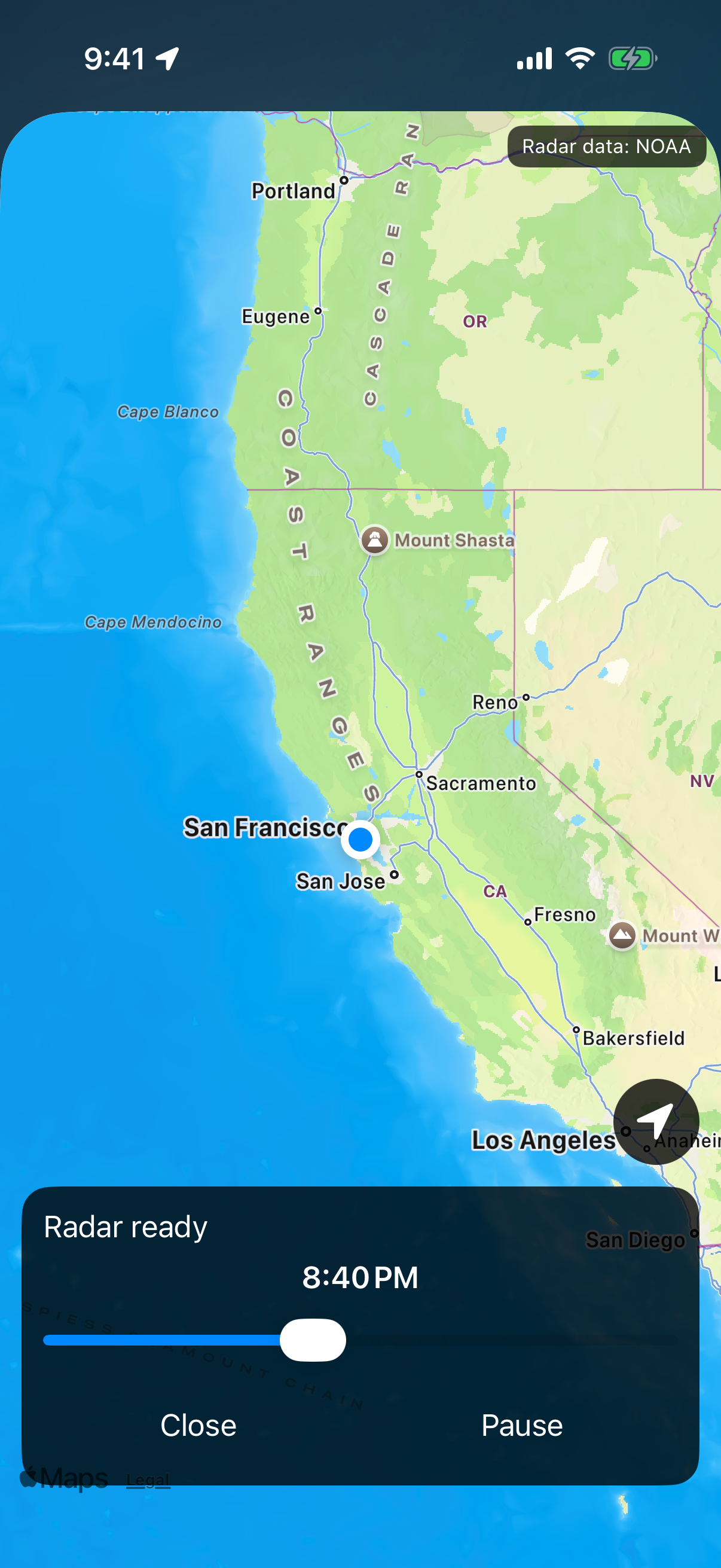 Fresh Air radar view